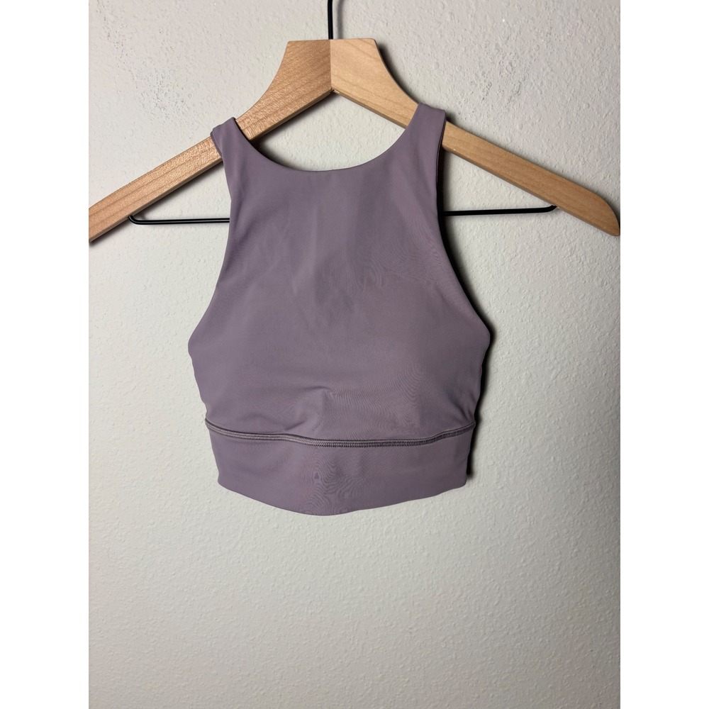 Lululemon Energy Bra High Neck Long Line Tough Violet Verbena Size 4 Bra